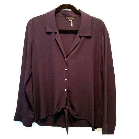 1.State Tie Front button down size M - Picture 1 of 4